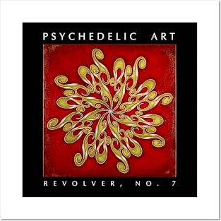 Psychedelic art mandala pattern Posters and Art